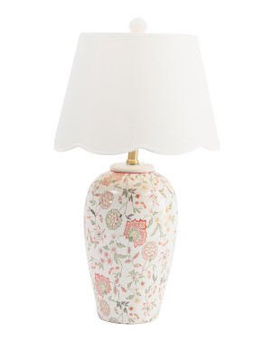 26in Floral Decal Ceramic Table Lamp | Bedroom | Marshalls | Marshalls