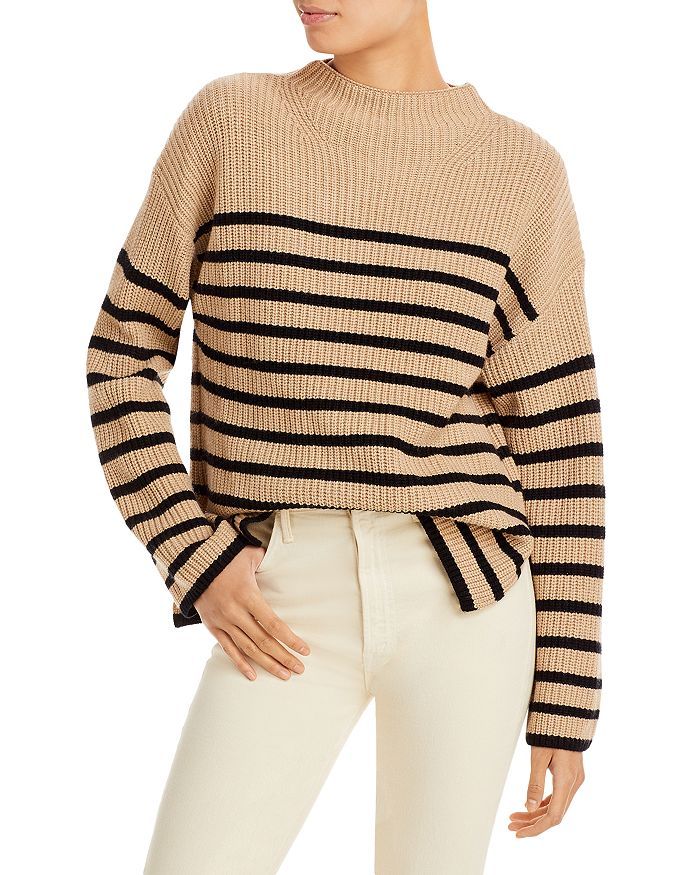 Claudia Funnel Neck Stripe Sweater | Bloomingdale's (US)