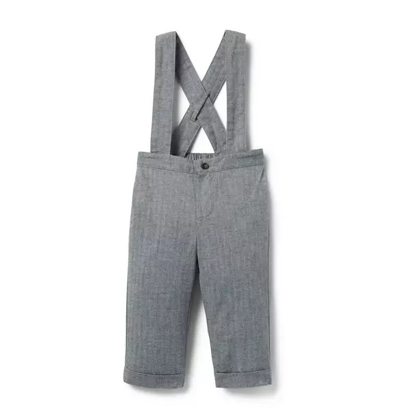 Baby Houndstooth Suspender Pant | Janie and Jack