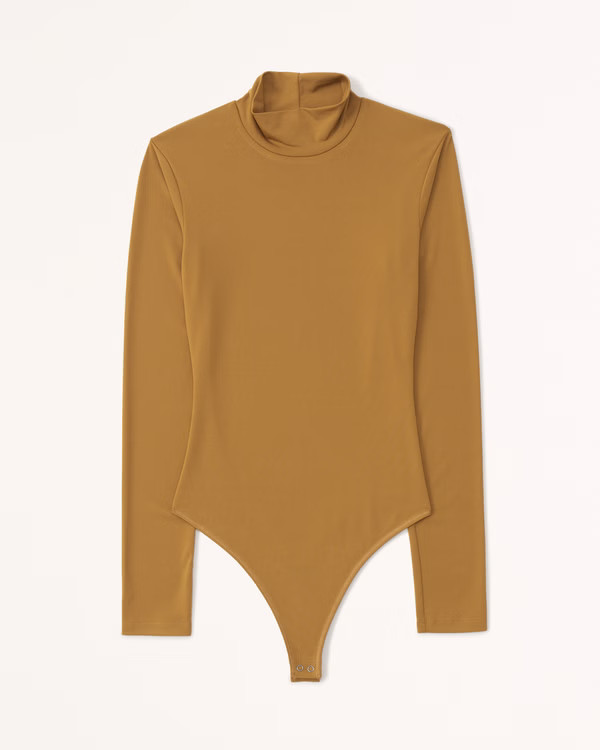 Long-Sleeve Mockneck Bodysuit | Abercrombie & Fitch (US)