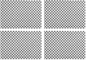 MACKENZIE-CHILDS Set of 4 Cotton Placemats, Decorative Table Mats, Black Check | Amazon (US)