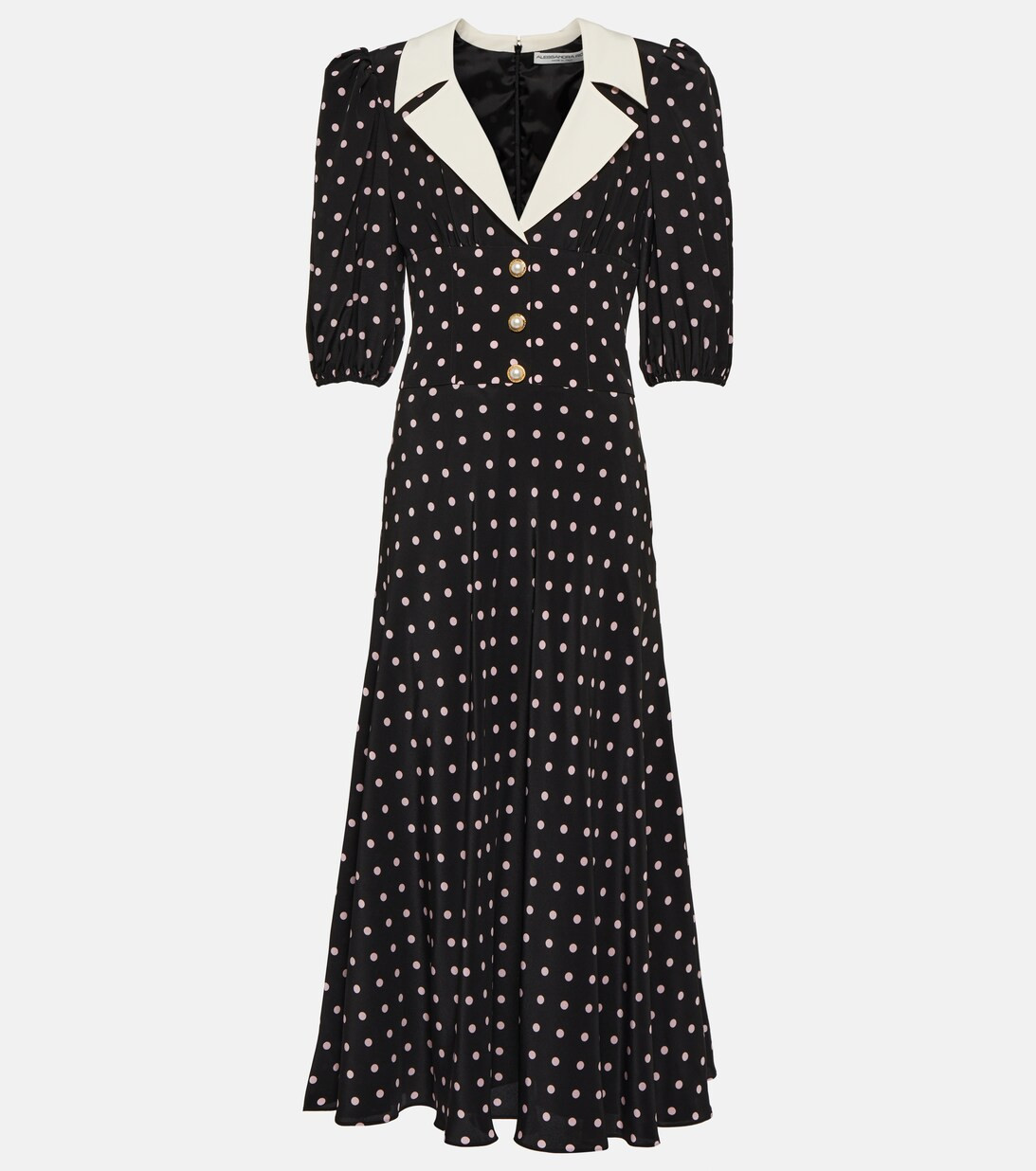 Polka-dot silk midi dress | Mytheresa (US/CA)
