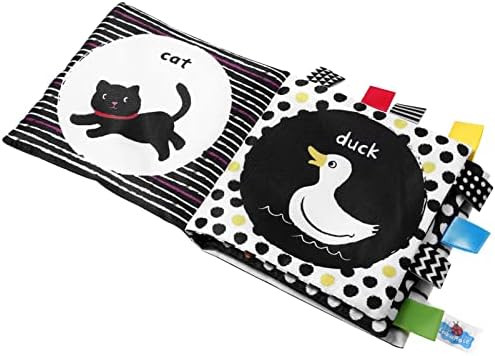 NUOBESTY Livro Preto E Branco de Alto Contraste Flashcards para Bebês Recém-Nascidos Cartões d... | Amazon (BR)