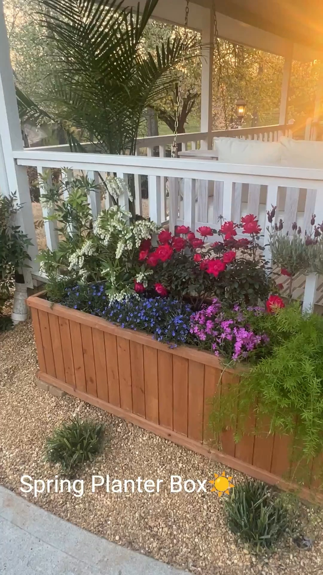 Spring outdoor decor! Outdoor furniture, planter box, porch swing #garden 

#LTKMothersDay #LTKSeasonal #LTKHome