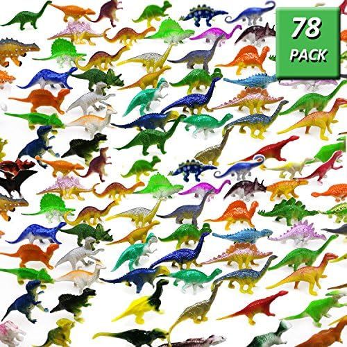 78 Pack Mini Dinosaur Figure Toys, Plastic Dinosaur Toy Set for Kids Toddler Birthday Christmas E... | Amazon (US)