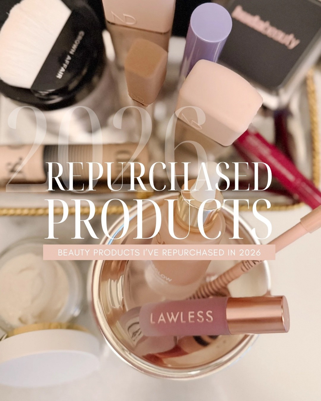 Over the years I’ve tried a lot of beauty products — it kind of comes with the job. But the ones that end up in my cart again and again are the real winners.

These are the products I’ve already repurchased in 2026, ones that I was using for years or started in 2025 that I’ve repurchase in ‘26!

A mix of Sephora, Ulta, and drugstore… but every single one of these performs.

You’ll find:
• my favorite foundation for 40+ skin
• the concealer I recommend to almost everyone
• an under-eye trick I keep in my purse
• the best powder for blurring
• a dry shampoo I can’t live without
• and a few everyday staples I always restock

If I’ve bought it multiple times, it’s because it truly works.

Everything is linked for you.

Comment SHOP and I’ll send the links directly to you. ✨

#LTKBeauty #LTKOver40 #LTKgrwm