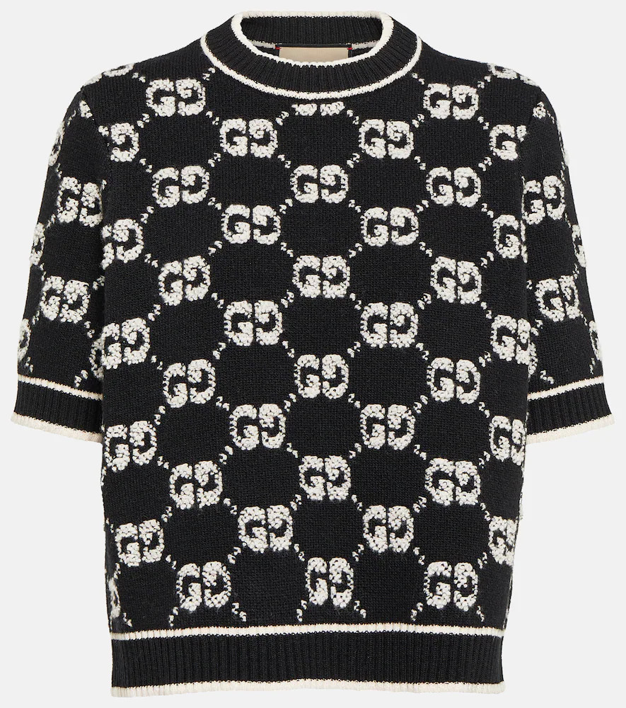 Gucci GG jacquard wool bouclÃ© top | Mytheresa (US/CA)