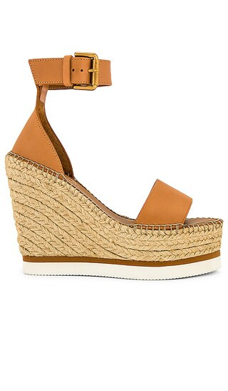See By Chloe Espadrille Wedge in Tan. - size 38 (also in 36, 37, 39, 40, 41) | Revolve Clothing (Global)