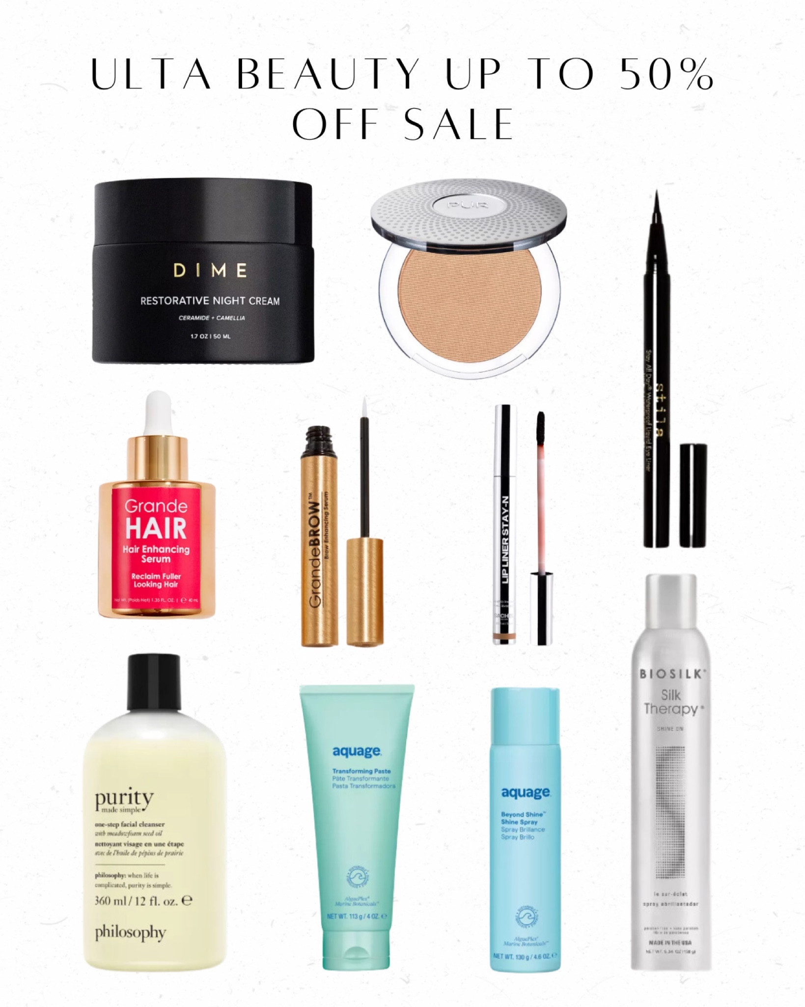 Don't miss out on Ulta Beauty's incredible sale, offering up to 50% off beauty products! //

Ulta, Ulta Must Haves, Ulta Beauty, Beauty, Beauty Products, Sale, Sale Alert, LTK Sale, Makeup

#LTKSpringSale #LTKbeauty #LTKfindsunder50
