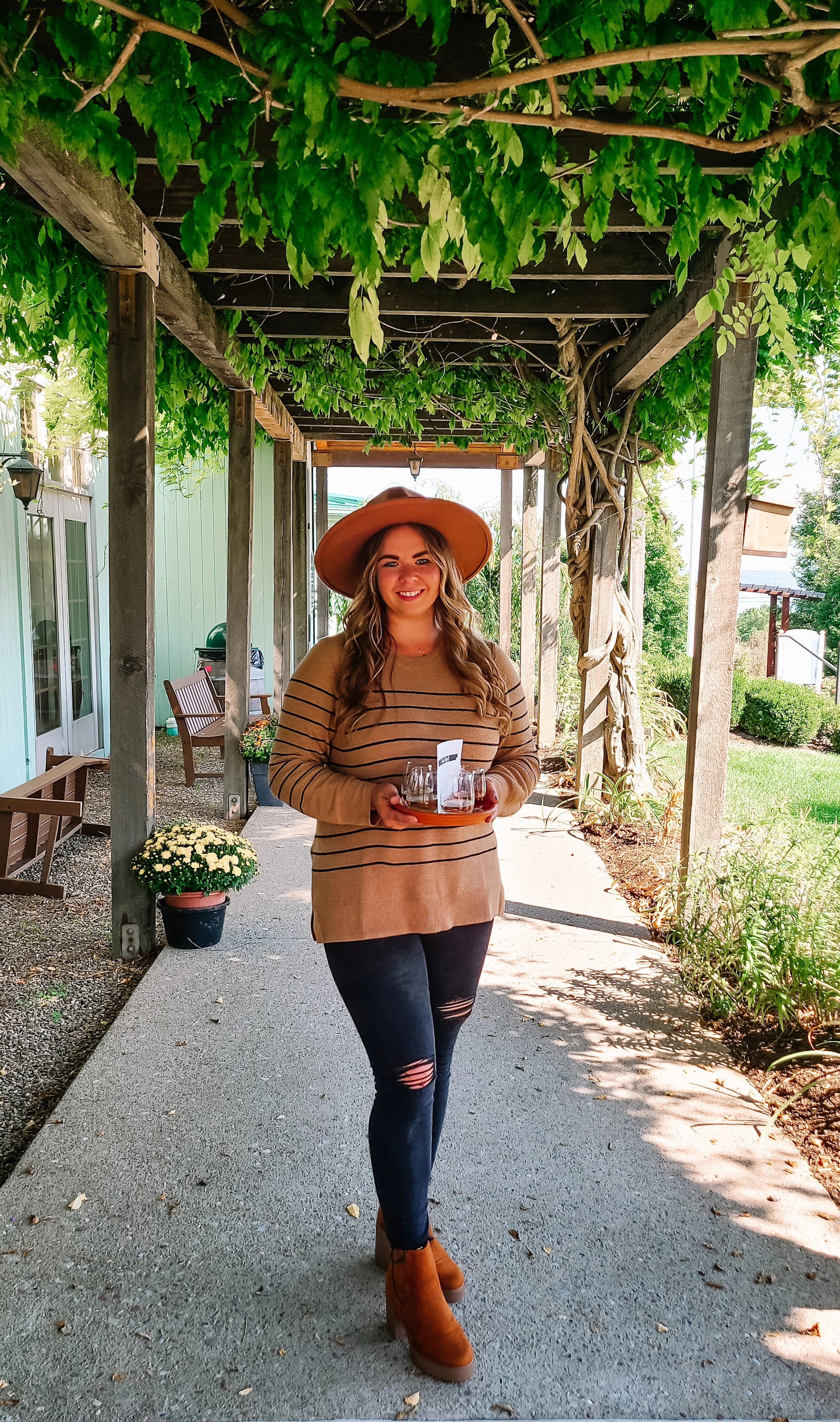 Wine tasting in the Finger Lakes 🍷 ...ootd | autumn | autumn ootd | light-weight sweater | distressed denim | boutique boots | fashion | my style | neutrals | feelin' bougie

#LTKShoeCrush #LTKFindsUnder100 #LTKStyleTip