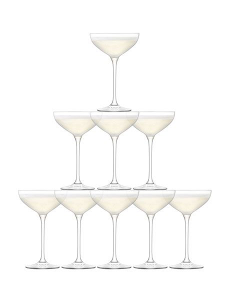 LSA Tower Champagne Glasses, Set of 10 | Horchow