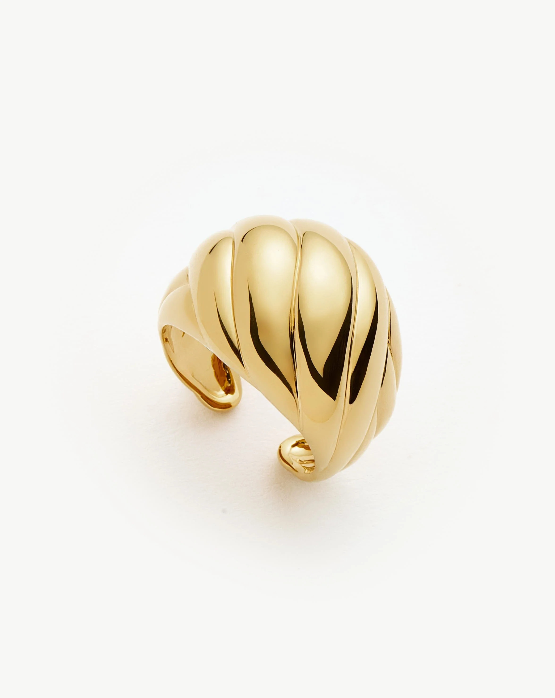 Rouje Kat Chunky Dome Open Ring | 18ct Gold Plated Rings | Missoma UK