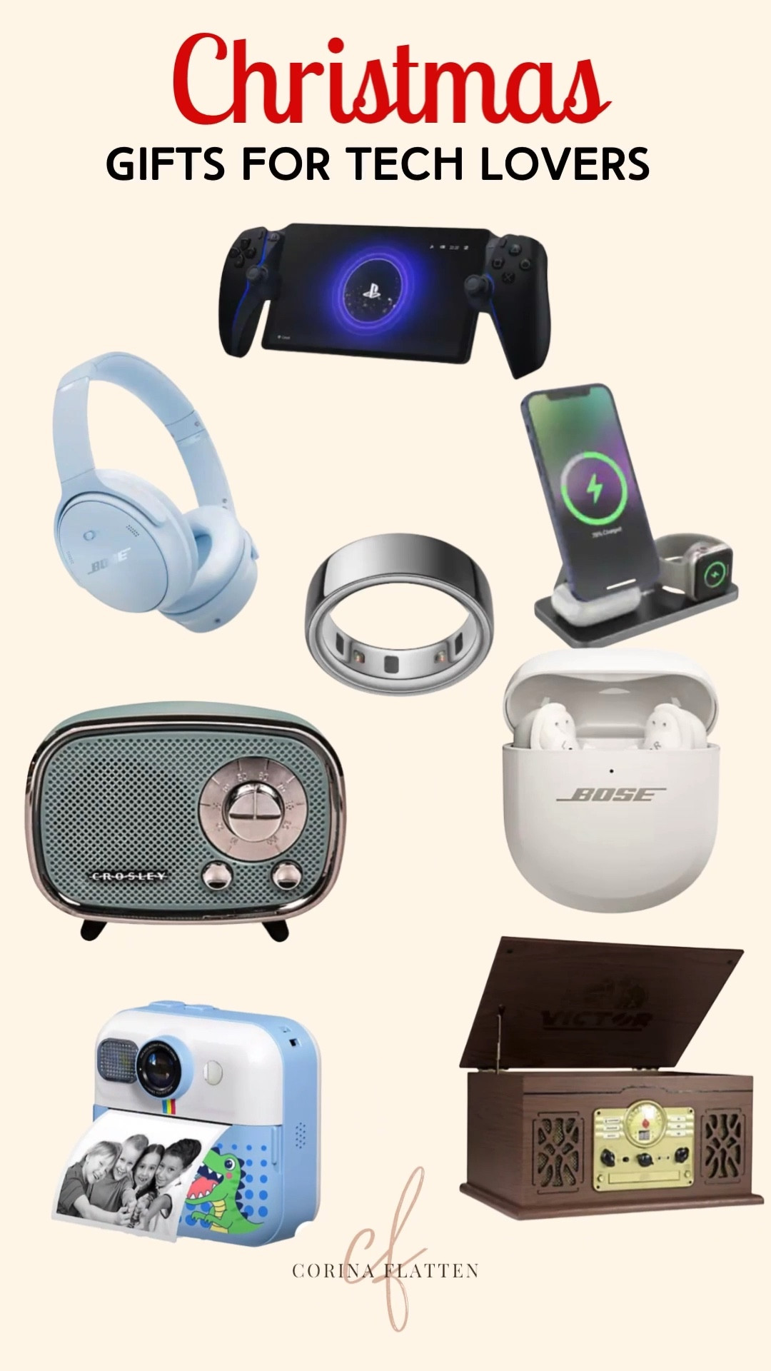 For the techy person in your life

Headphones, phone charger, oura ring, printer, remote control, radio, camera, photo, gift for him, holiday gift ideas

#LTKCyberWeek #LTKGiftGuide