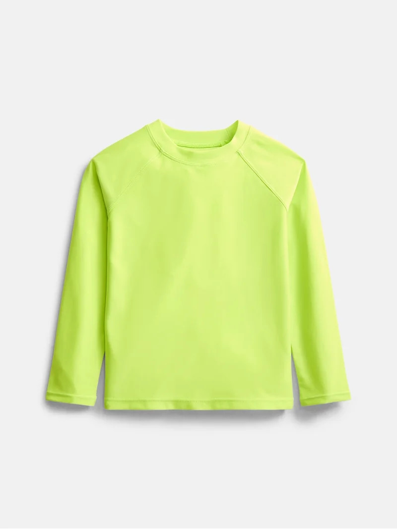 Wonder Nation Baby and Toddler Boys Swim Rash Guard with Long Sleeves, Sizes 12M-5T | Walmart (US)