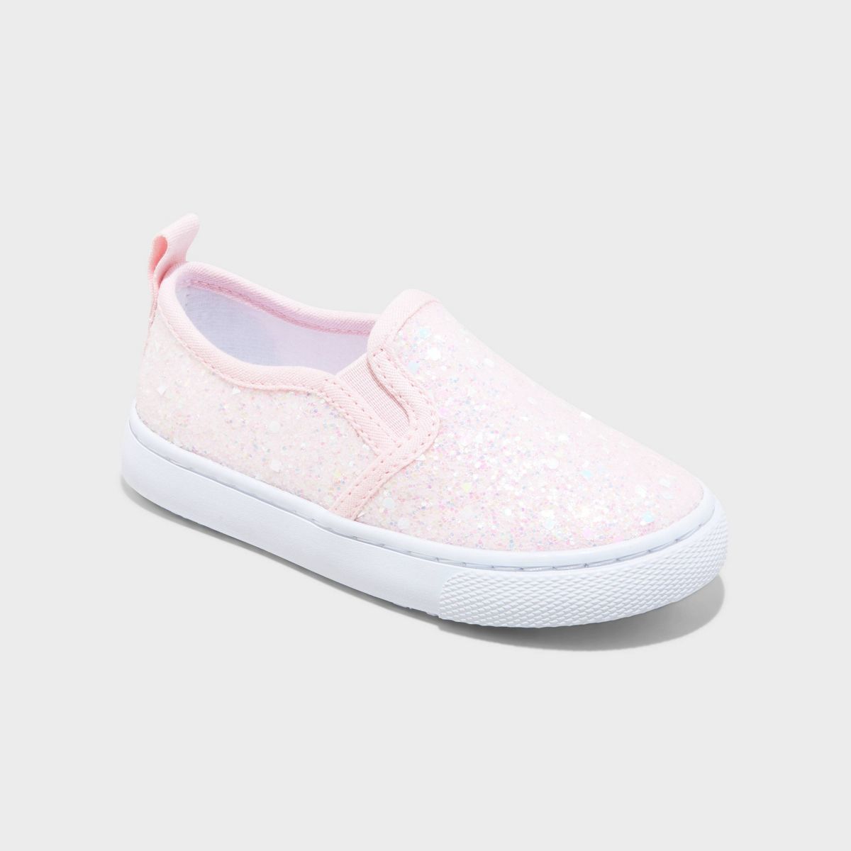 Toddler Madigan Slip-On Glitter Sneakers - Cat & Jack™ Pink 9T | Target
