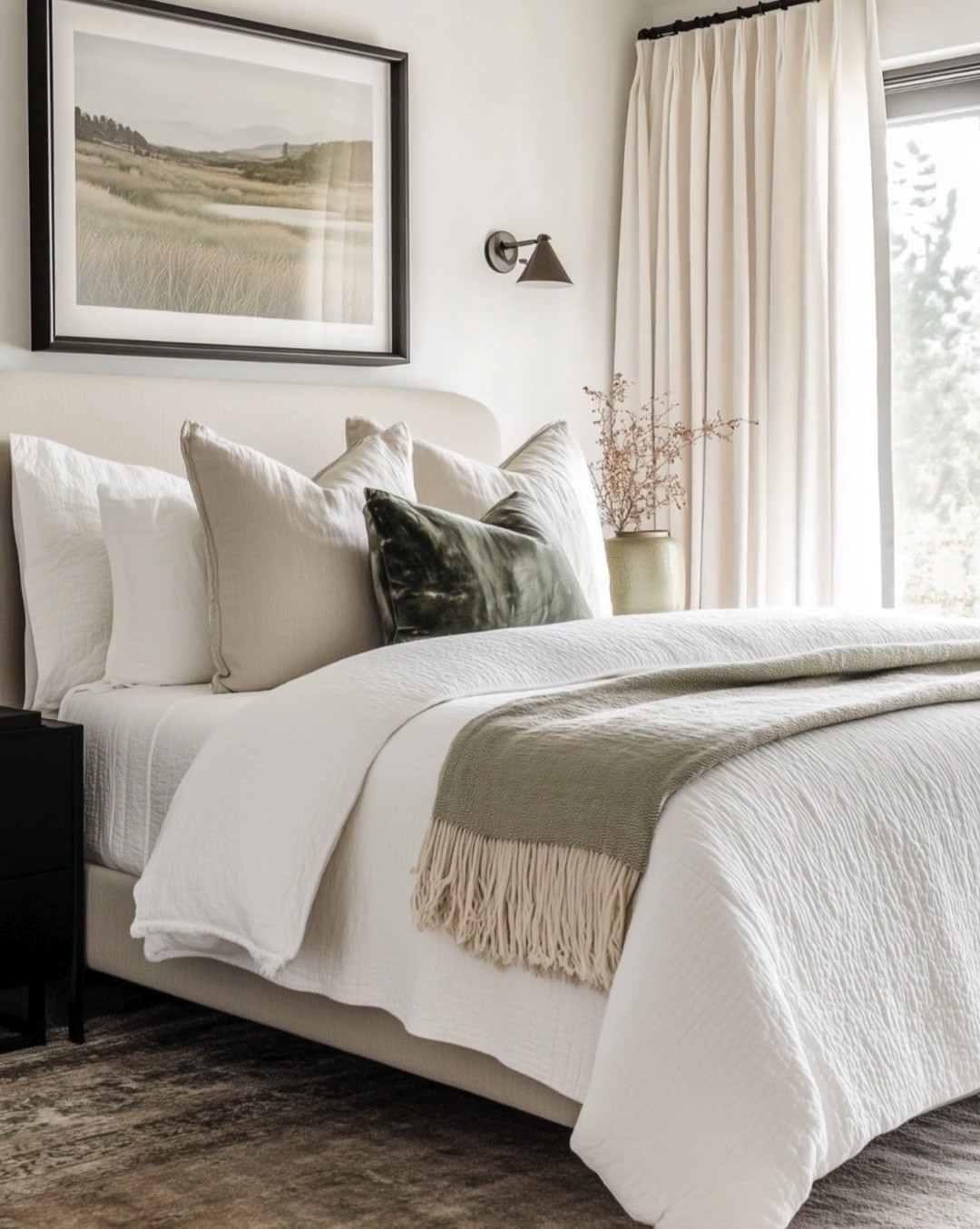 Modern Organic Bedroom Inspiration

This serene bedroom features layered neutrals with a touch of sage green for a calming and timeless look. Crisp white bedding, cozy throw blankets, and textured pillows create a warm, inviting retreat.        

Keywords: modern organic bedroom, neutral bedroom decor, sage green accents, cozy bedding layers, Amazon home finds, serene home retreat, calming bedroom style, white bedding Amazon, neutral throw blanket, textured pillows, minimalist bedroom design, organic modern home, cozy layered bedding, timeless neutral decor, earth tone bedroom

Follow @maeveandmodern on Instagram, Pinterest, LTK, and TikTok! 

 #ModernOrganicHome #BedroomInspo #NeutralDecor #CozyHomeStyle #AmazonHomeFinds #CalmSpaces #MaeveAndModern  

#LTKHome #LTKHome #LTKFindsUnder100 #LTKStyleTip