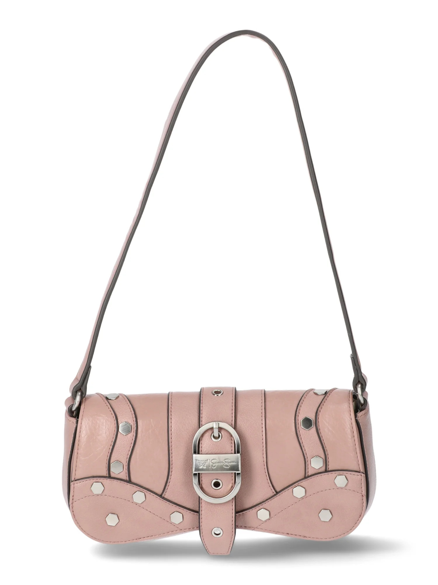 Jessica Simpson Women's Courtney Faux Leather Flap Shoulder Handbag, Thistle | Walmart (US)