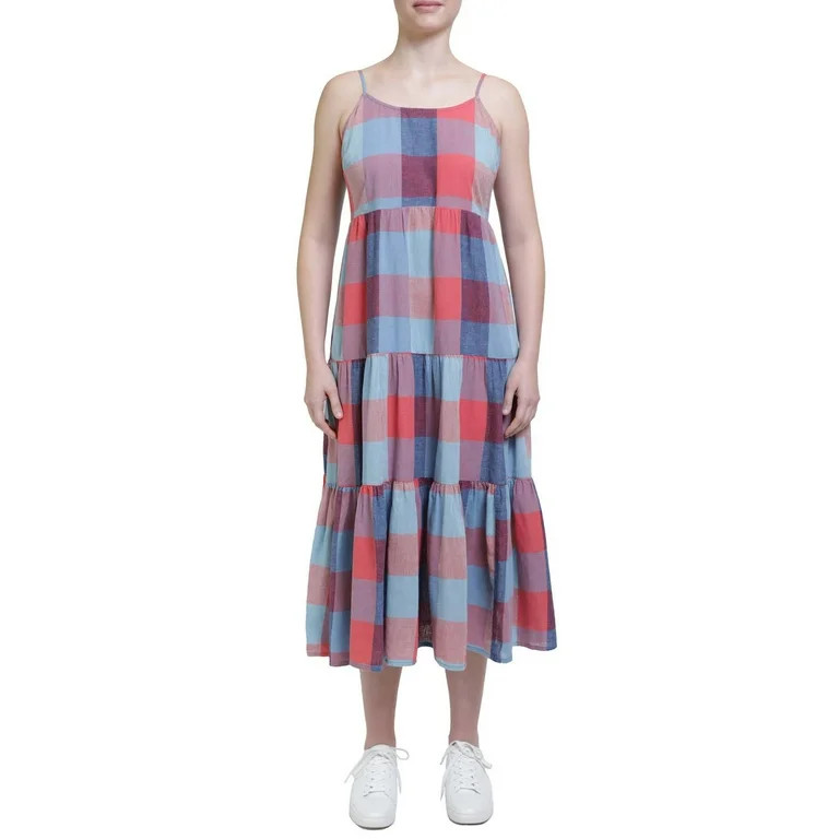 BeachLunchLounge Womens Tiered Maxi Dress with Adjustable Strap - Walmart.com | Walmart (US)