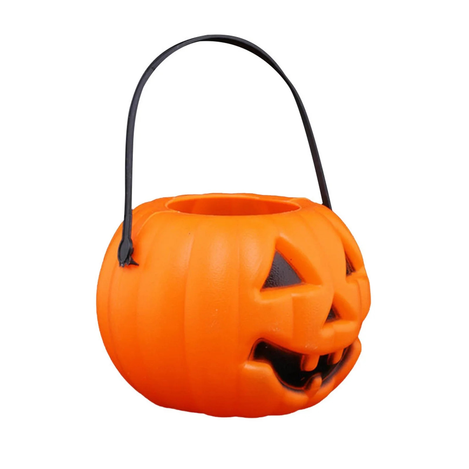 Gifts for Kids! Fwttom Halloween Candy Bucket - Halloween Pumpkin Bucket Plastic, Children Trick ... | Walmart (US)