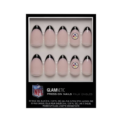 Glamnetic x Fanatics Pittsburgh Steelers Press-On Nails - 30ct - Ulta Beauty | Target