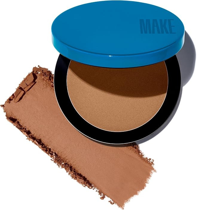 MAKE Beauty Skin Mimetic Microsuede Bronzer Powder - Matte Bronzing Powder Contour, Buildable For... | Amazon (US)