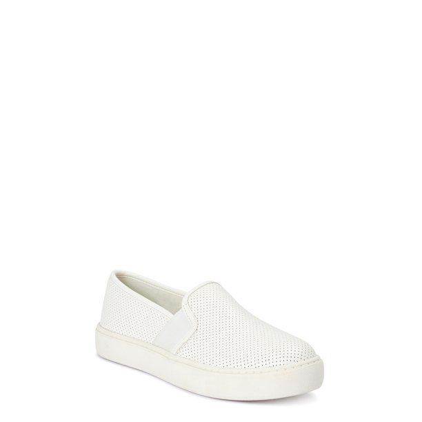 Time and Tru Perforated Twin Gore Slip-On Shoes | Walmart (US)