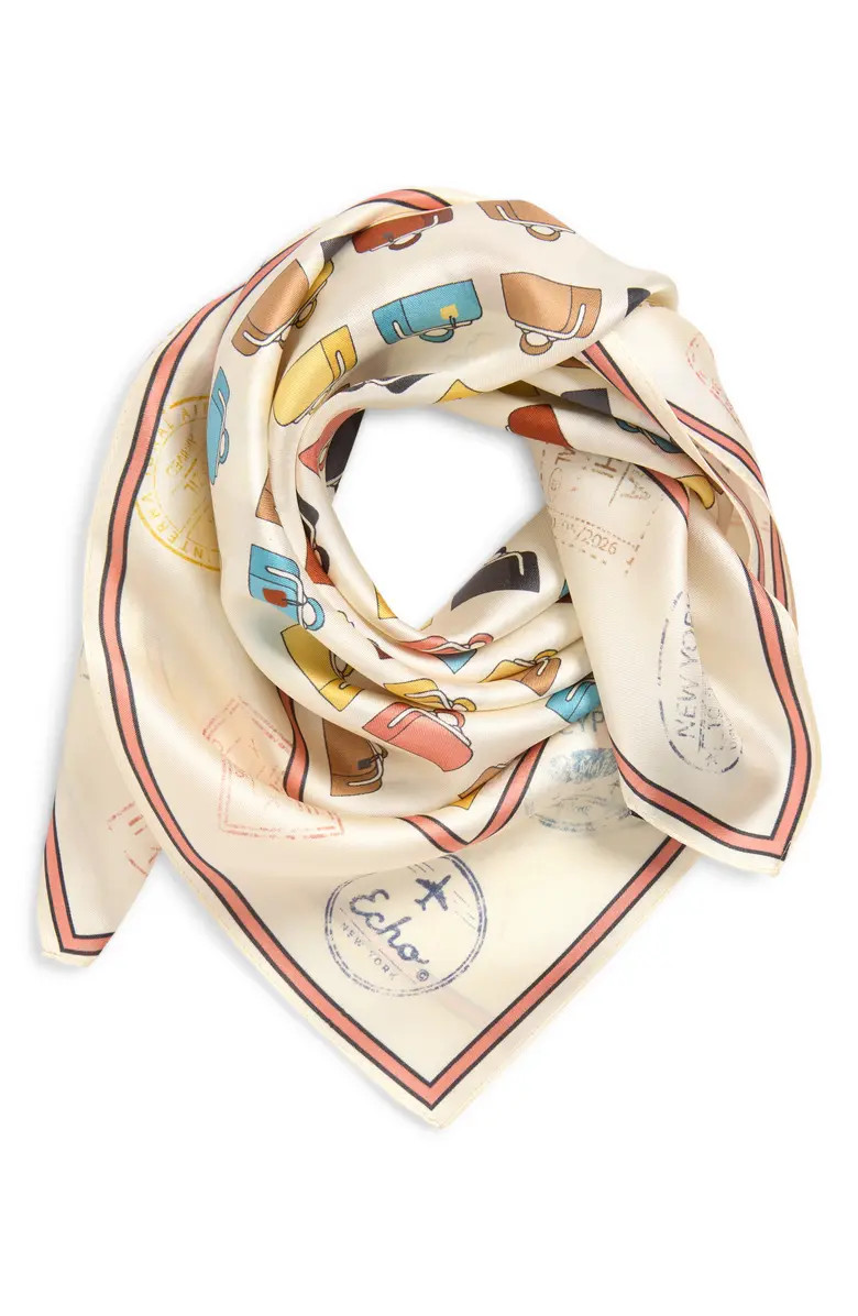 Echo Luggage Silk Square Scarf | Nordstrom | Nordstrom