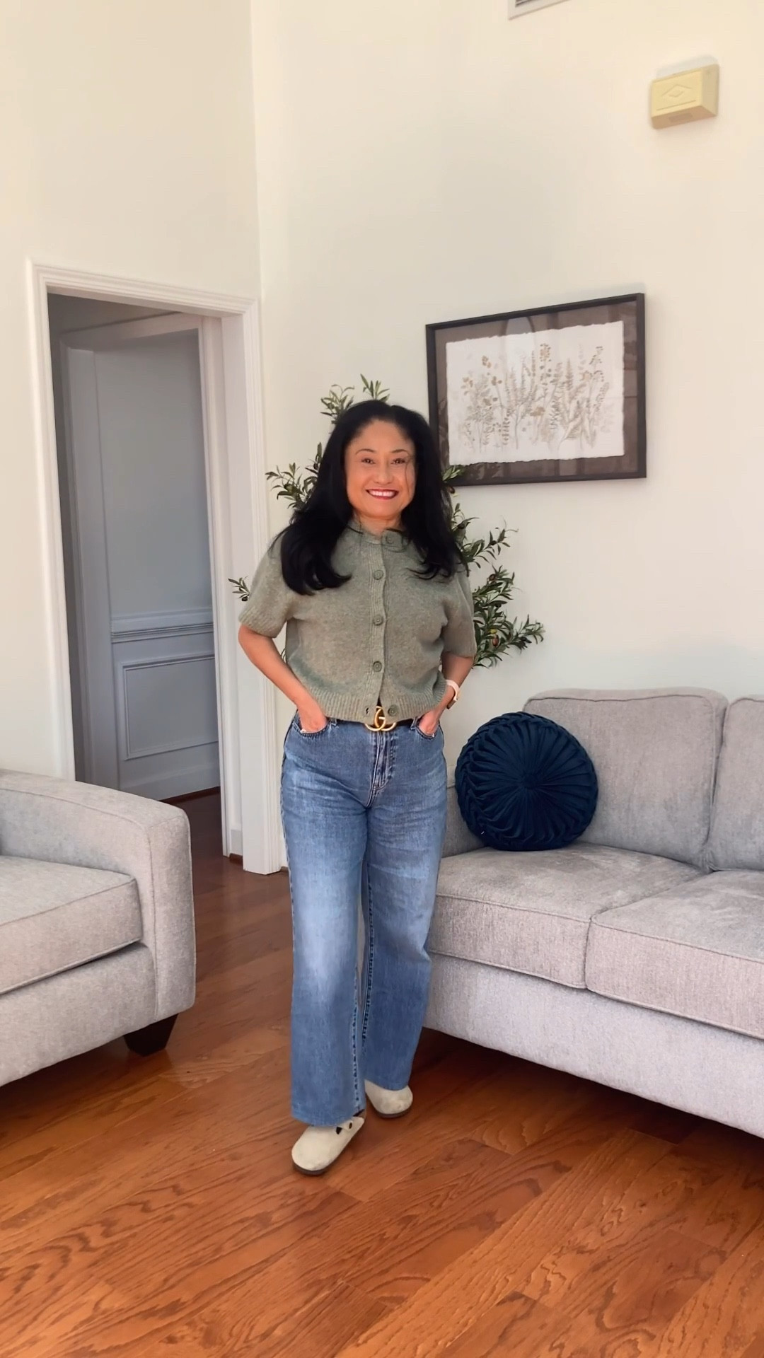 It’s finally Fall, y’all!  Layering up without losing comfort!
 These wide-leg jeans + cozy short-sleeve sweater + classic Birkenstocks are my go-to for that “is it warm or cool?” kind of day.
Looking for a comfy-chic outfit that actually feels like pajamas but looks pulled together? This one’s for you! 

Which piece is your fave—sweater, jeans, or Birks? Let me know!

Tap to shop + save this for your next cozy day out.

#fallfashion #ltkfallstyle #comfychic #birkenstockseason #casualfallvibes

#LTKShoeCrush #LTKStyleTip #LTKSeasonal