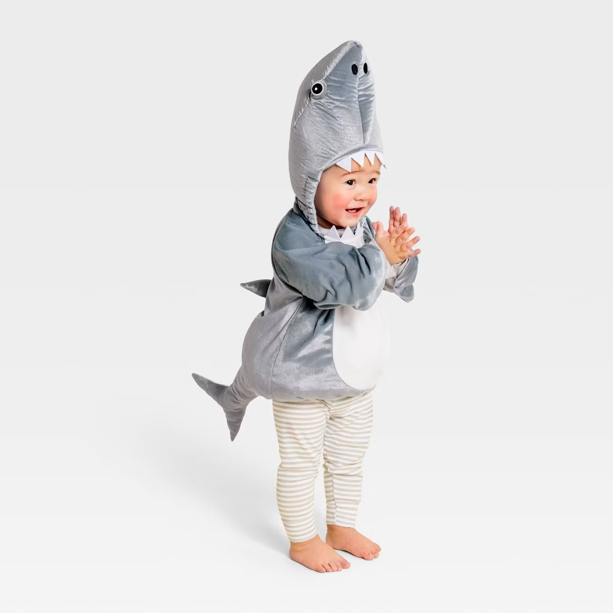 Infant and Toddler Shark Halloween Costume Pullover - Hyde and EEK! Boutique™ Gray/White | Target