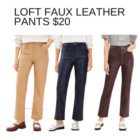 Amazing deal on these faux leather pants for Loft! For this price you can get all 3! #loftsale #fauxleather #presidentsdaysale