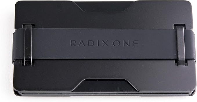 Radix One Black Steel - RFID Blocking Minimalist Front Pocket Ultra Thin Strong Wallet Money Clip | Amazon (US)