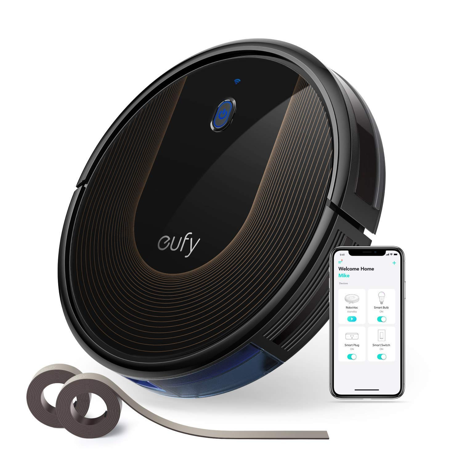 Eufy BoostIQ RoboVac 30C, Robot Vacuum Cleaner, Wi-Fi, Super-Thin, 1500Pa Strong Suction, Boundary S | Amazon (US)