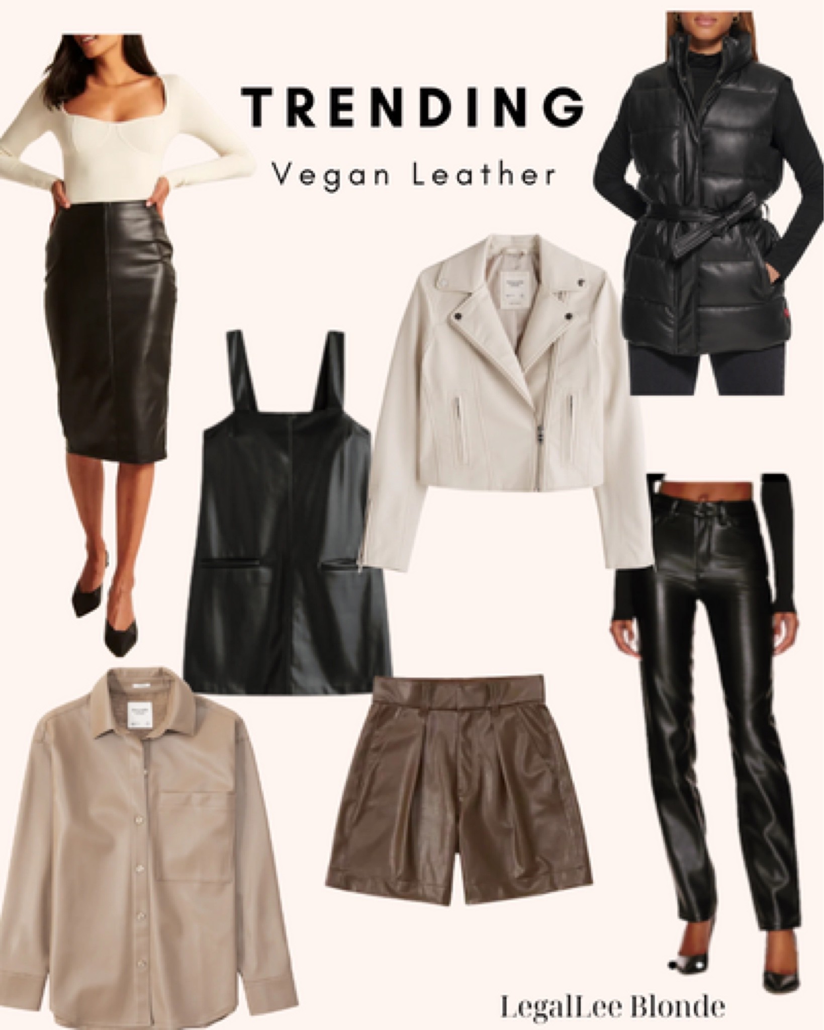 Fashion trend alert - vegan leather (aka faux leather). From vegan leather pants to dresses to jackets it’s easy to find something you love to add to your closet this fall! 
.
.
.
Fall fashion trends - fall style - fall outfit - fall work wear - fall outerwear - Abercrombie new arrivals - Nordstrom new arrivals - what to wear 

#LTKunder100 #LTKstyletip