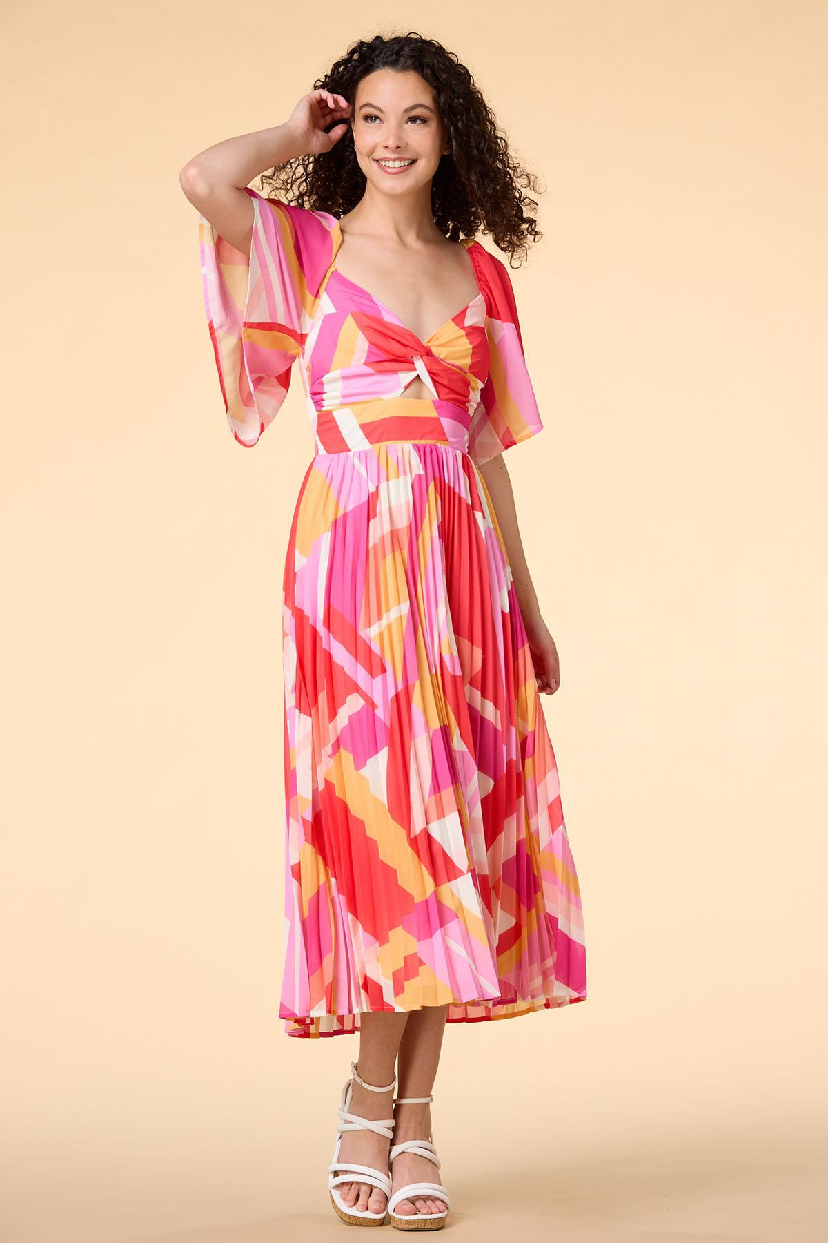 here comes the sun midi dress | Versona
