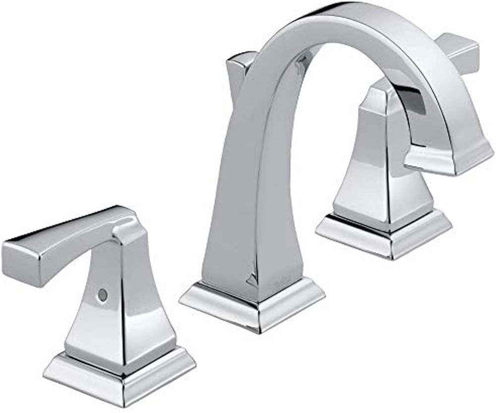 DELTA FAUCET 3551-MPU-DST Dryden Two Handle Bathroom Widespread Faucet, Chrome | Amazon (US)