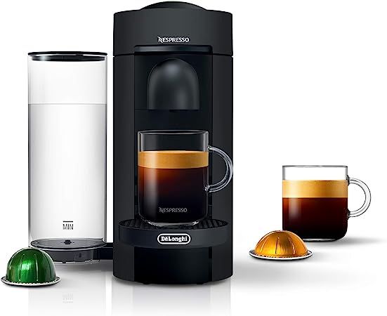 Nespresso VertuoPlus Coffee and Espresso Machine by De'Longhi, Matte Black | Amazon (US)