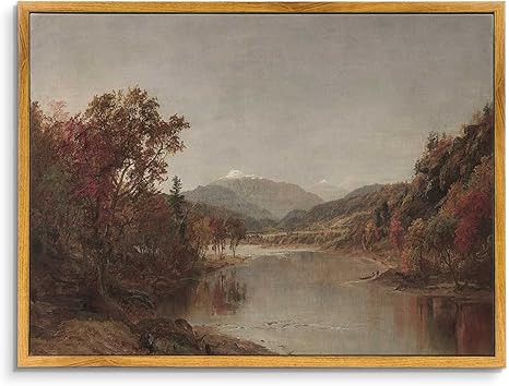 ARPEOTCY Vintage Framed Canvas Wall Art, Fall Natural Scenery Wall Decor for Living Room, 12x16 i... | Amazon (US)