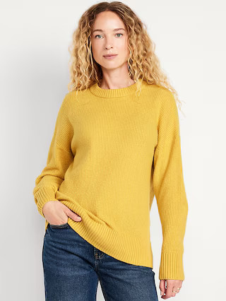 SoSoft Crew-Neck Tunic Sweater | Old Navy (US)