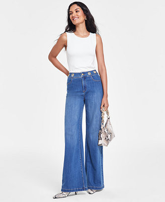 I.N.C. International Concepts Women's Grommet-Waistline Jeans, Created for Macy's  - Macy's | Macy's