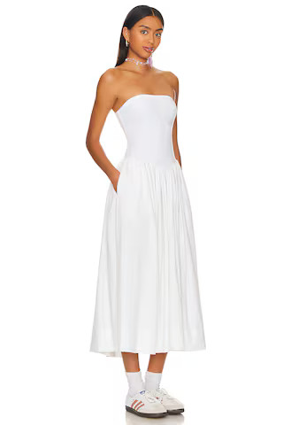 Free People Onda Tube Midi Dress in Ivory from Revolve.com | Revolve Clothing (Global)