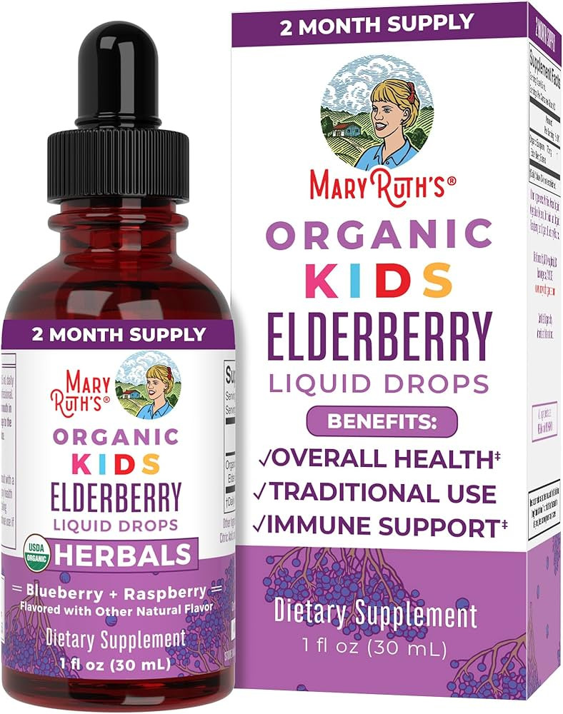 MaryRuth's Cocomelon Kids Elderberry Syrup | USDA Organic Elderberry | Sugar Free Kids Immune Sup... | Amazon (US)