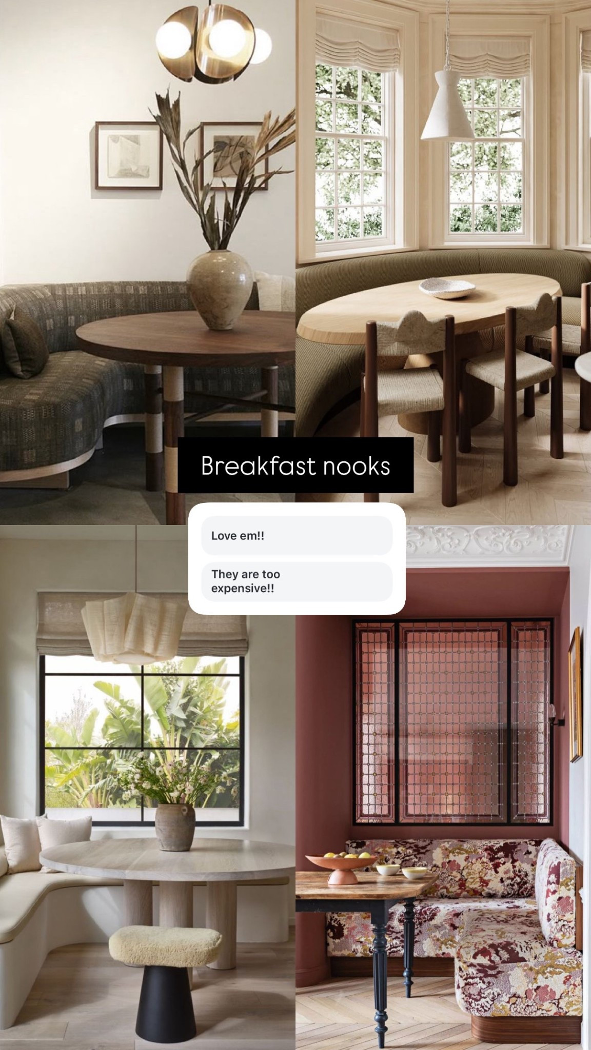 Are you looking to install a breakfast nook?