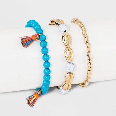 SUGARFIX by BaubleBar Mixed Media Shells Bracelet Set | Target