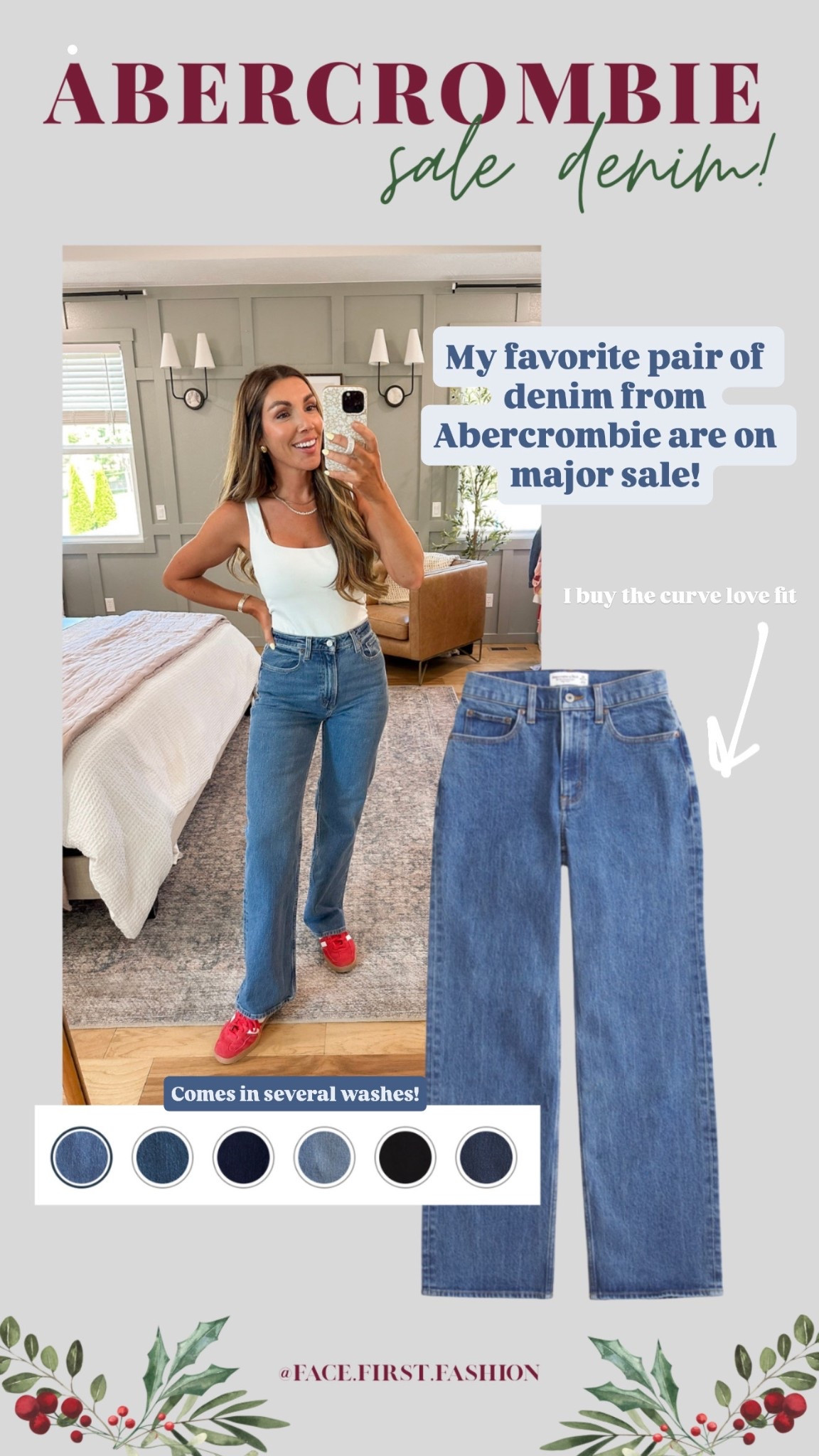 My favorite pair of Abercrombie denim are on sale! Only $67 during their Black Friday sale! You will have these for years to come! 

#LTKFindsUnder100 #LTKSaleAlert #LTKmomlife