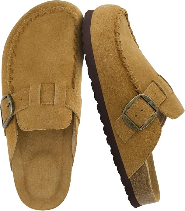CUSHIONAIRE Canoe Genuine Suede Clogs for Women Footwear with Moc Toe Design – Casual Slip On W... | Amazon (US)