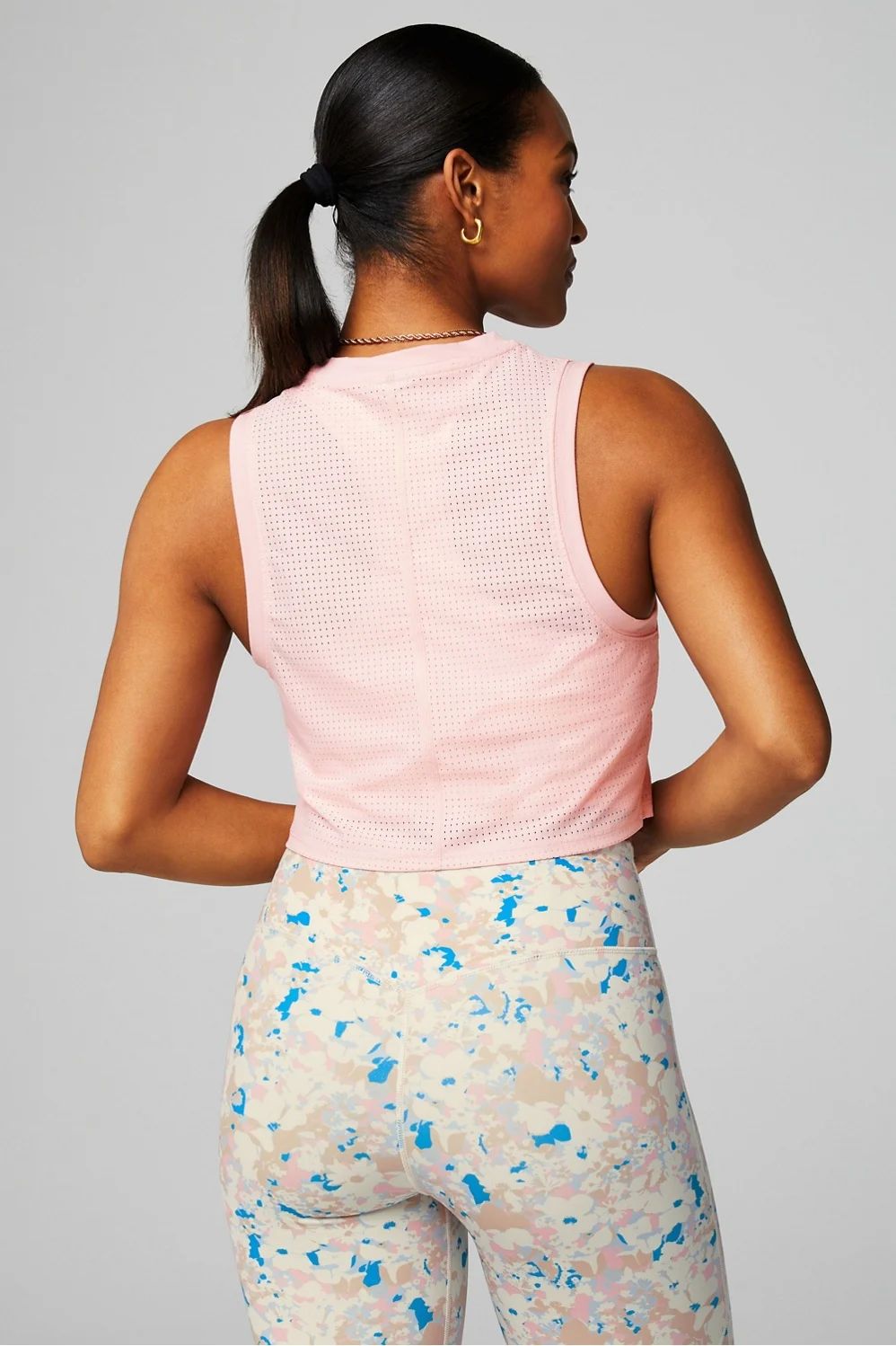 Perforated Mesh Boxy Tank | Fabletics - North America