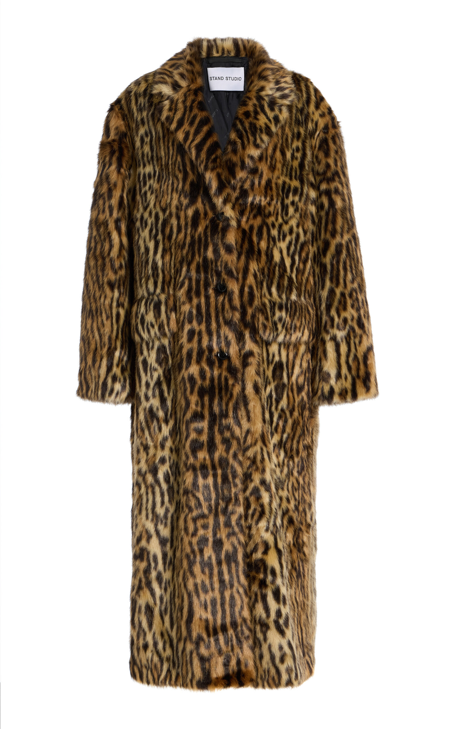 Stand Studio - Marceline Leopard Faux Fur Coat - Animal - FR 36 - Moda Operandi | Moda Operandi (Global)