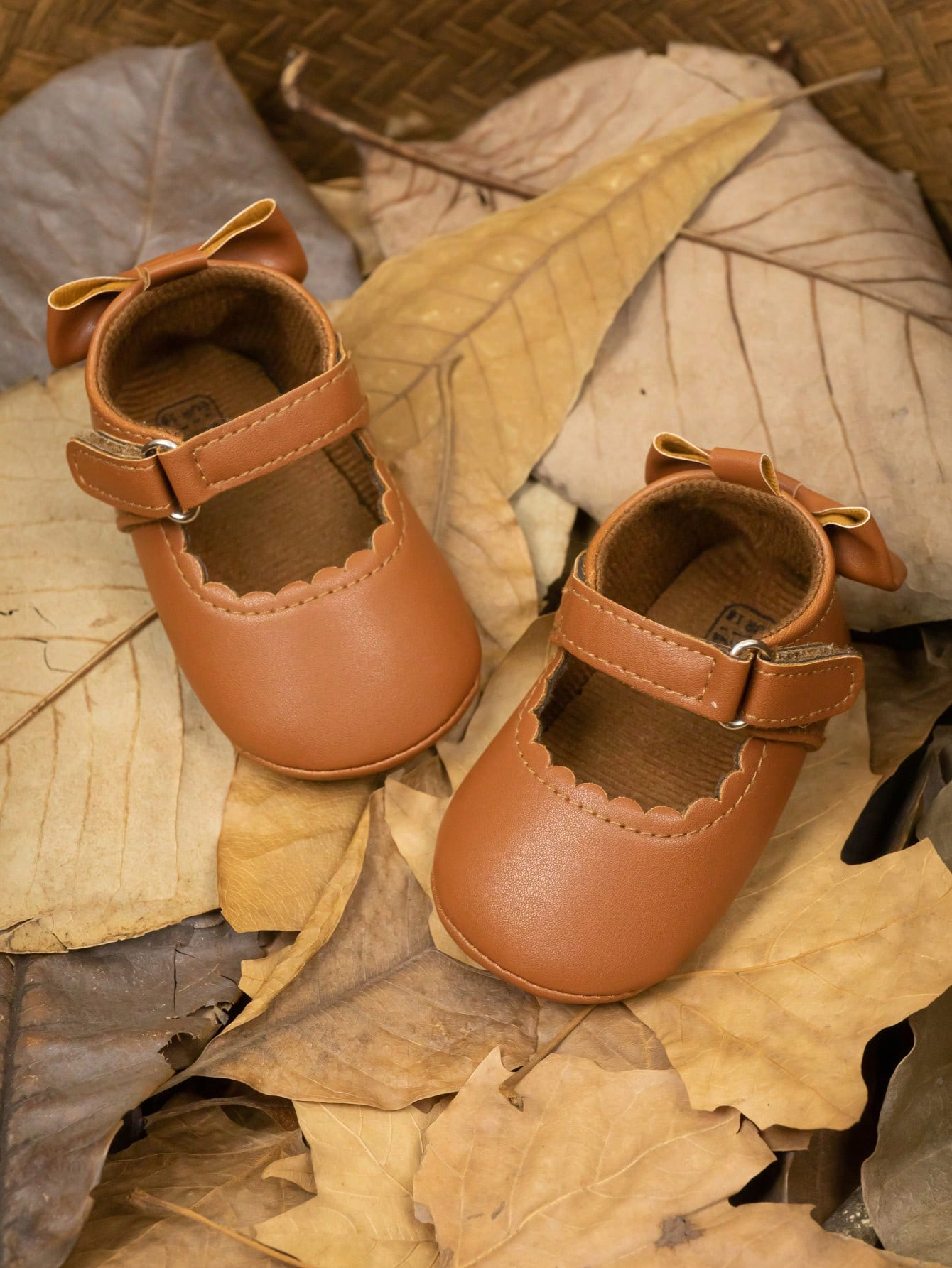 Cute Party Style Mary Jane Flat Shoes With Bowknot Strap For Infants And Toddlers | SHEIN USA | SHEIN