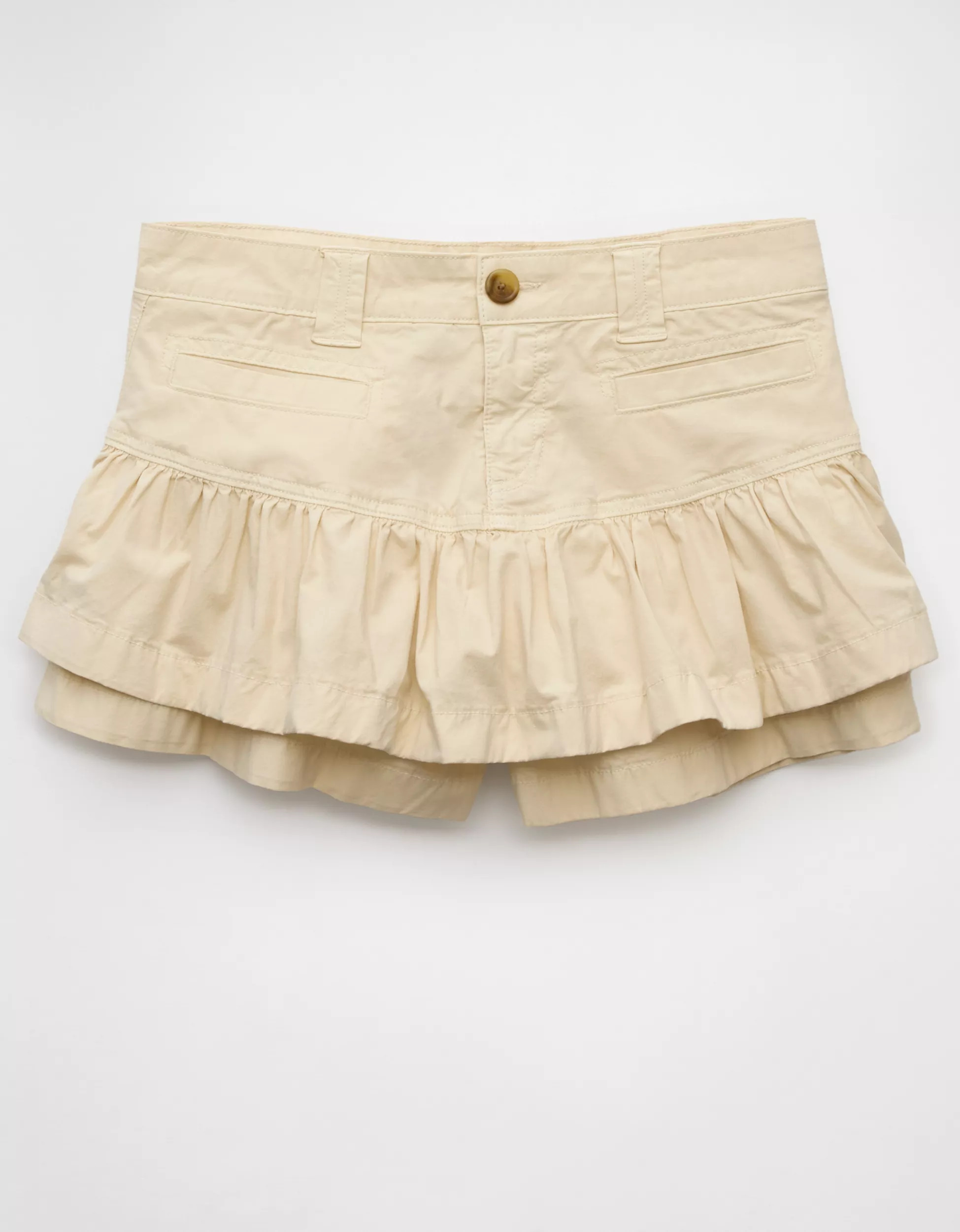 AE Snappy Stretch Mini Ruffle Skort | American Eagle Outfitters (US & CA)