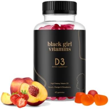 Black Girl Vitamins - Vitamin D3/K3 Gummies, for Immune, Energy, and Bone Support, 2000IU (50mcg)... | Amazon (US)